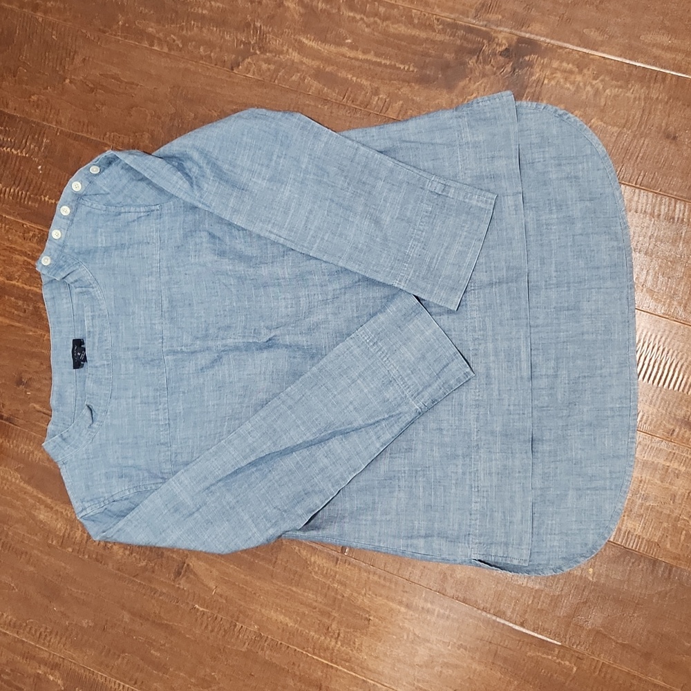 JCrew size 2 denim long sleeved women's top.
